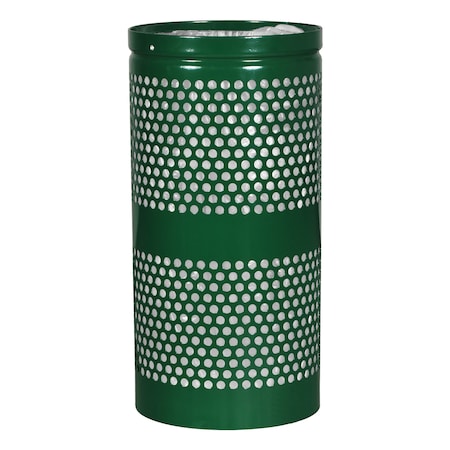 Ex-Cell Kaiser 10-Gal. Receptacle - Steel, Hunter Green Gloss WR-10R HGR